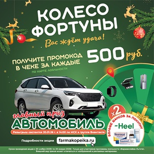 Акция «Фармакопейка» «Колесо Фортуны» Акция «Фармакопейка» «Колесо Фортуны»