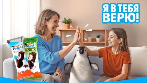 Акция  «Kinder Pingui» (Киндер Пингви) «Я в тебя верю»